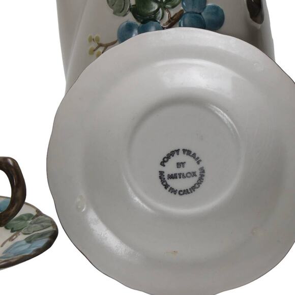 Vintage Metlox Poppytrail Sculptured Grape Coffee Set - Picture 5 of 5